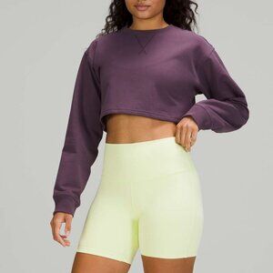 Lululemon • All Yours Cropped Grape Thistle Purple Crew Sweatshirt • S/M or 6/8